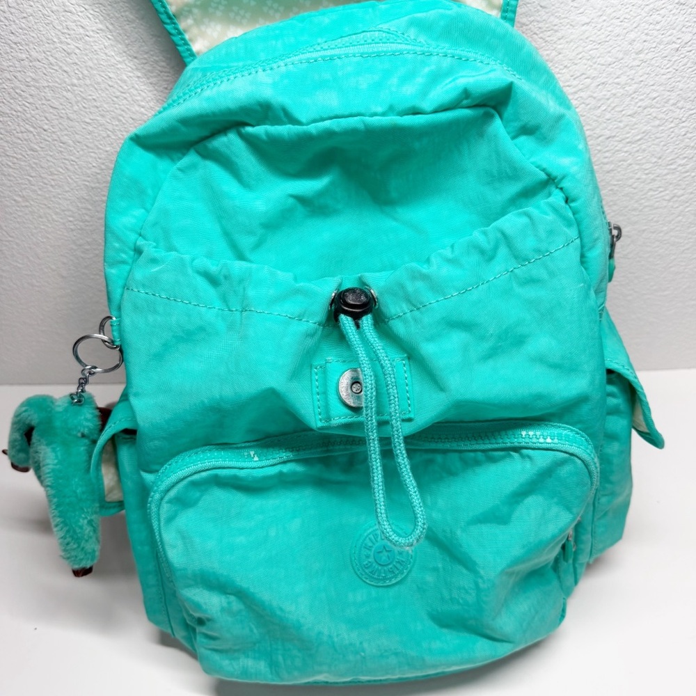 Kipling Ravier City Backpack Aztec Strap Breezy Turquoise - Picture 3 of 12